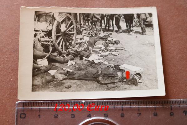 altes Foto - gefallener Soldat -  Land ?